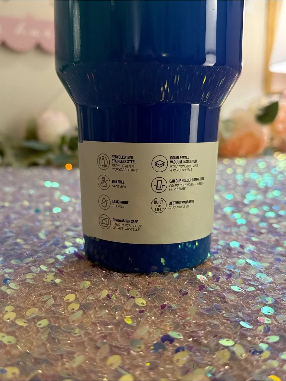 NWT Stanley 40oz Quencher ProTour Flip Straw Tumbler in Glacier Blue